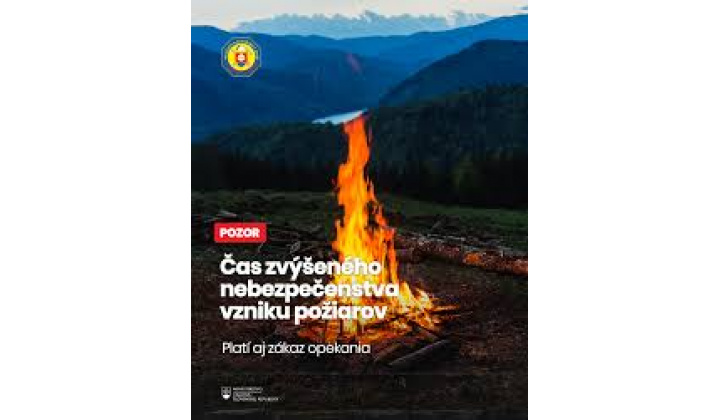 Nebezpečenstvo vzniku požiarov - odvolanie